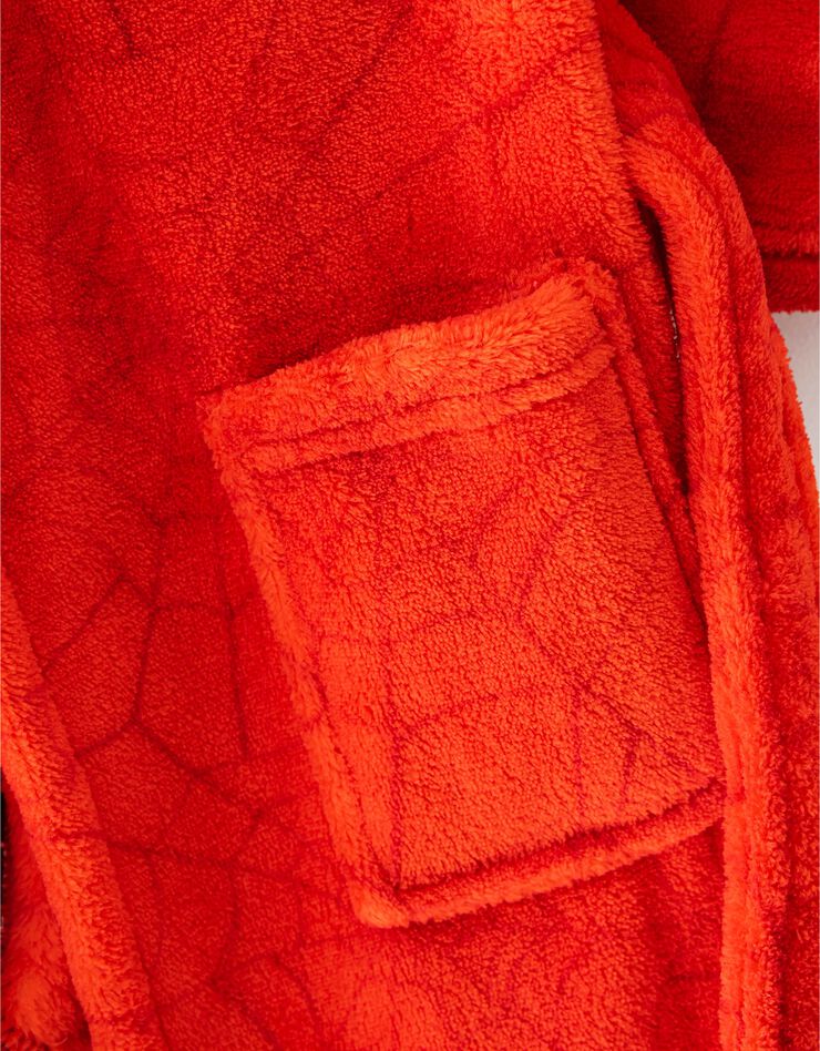 Robe de chambre enfant capuche Spider-Man® personnalisable - polaire (rouge)