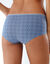 Shorty « motifs fleurettes » en coton - Lot de 4 assortis (bleu / jeans)