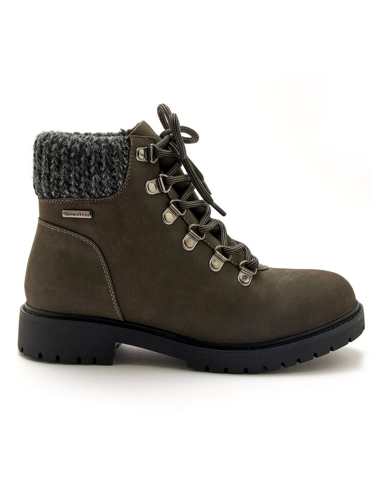 Boots fourrées en cuir imperméable Largeur Confort (gris) Boots fourrées en cuir imperméable Largeur Confort (gris)