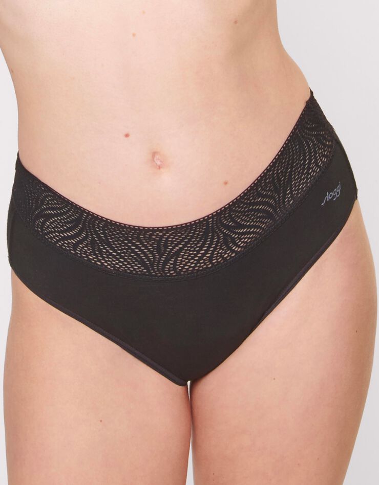 Culotte menstruelle échancrée SLOGGI® (noir)