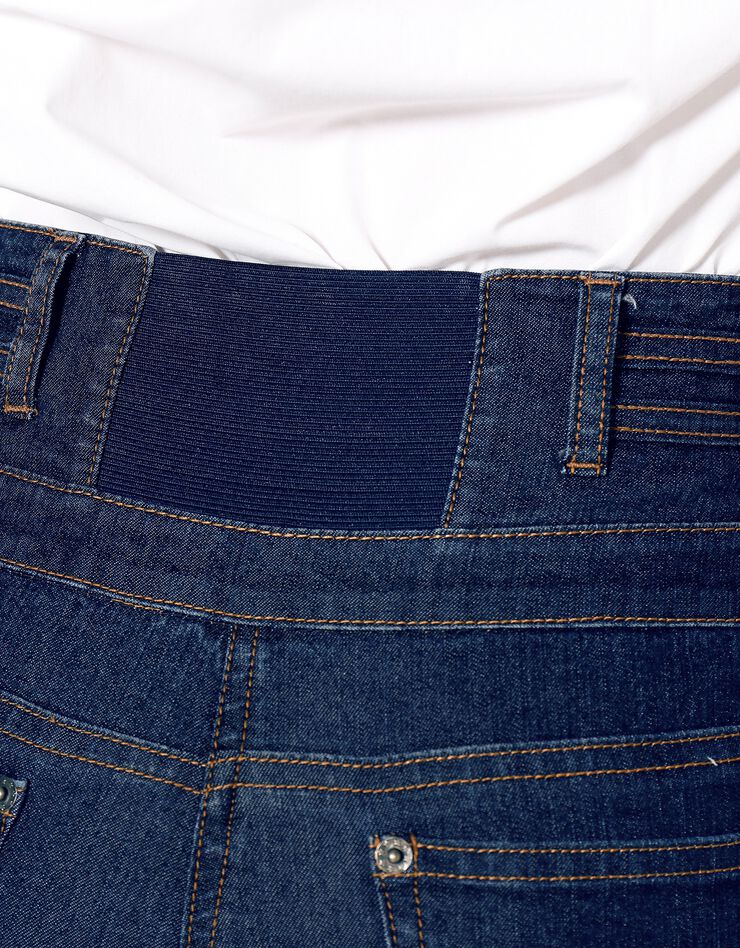 Jean taille haute coupe droite (dark blue)