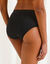 Culotte taille haute menstruelle en coton biologique (**) lavable - flux abondant (noir)