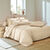 Linge de lit uni - coton 57 fils/cm&sup2; (sable)