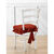 Housse chaise unie volantée coton bachette (terracotta)
