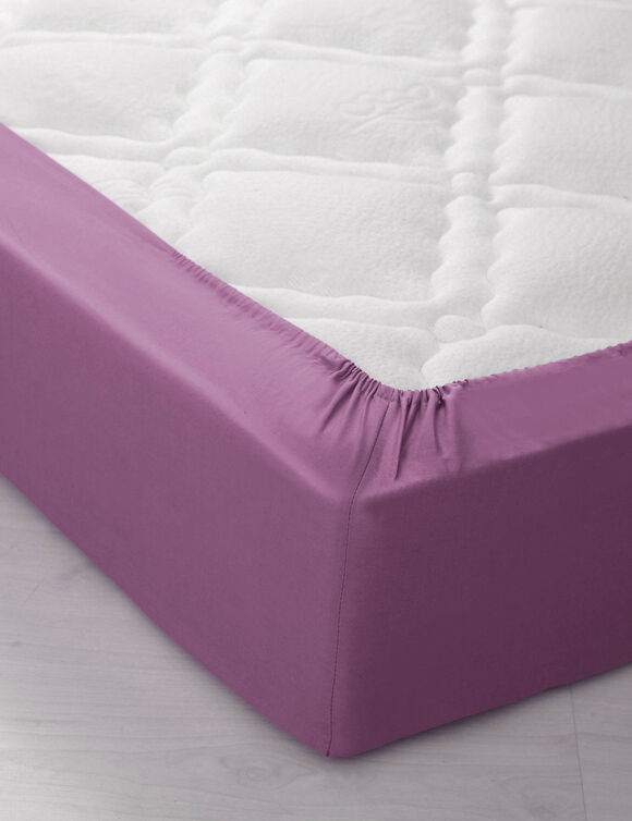 Drap-housse uni coton bonnet 32 cm (figue)