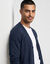 Gilet boutonn&eacute; manches longues (marine)