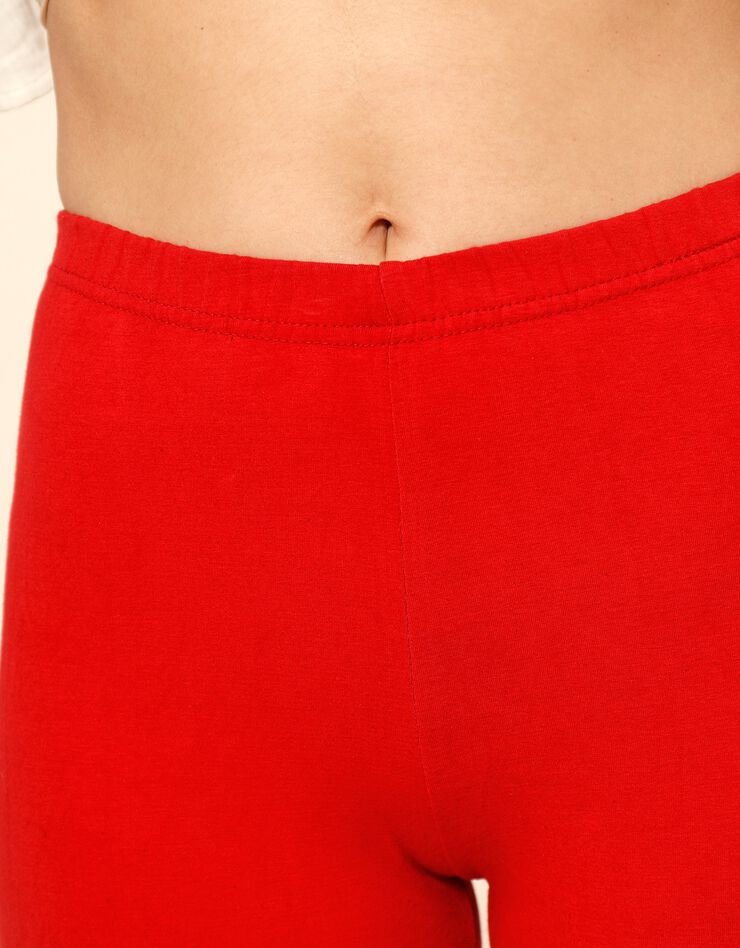 Legging 3/4 uni - lot de 2 (terracotta / noir) Legging 3/4 uni - lot de 2 (terracotta / noir)