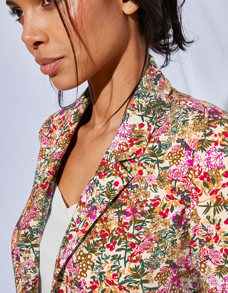 Veste fluide imprimée (havane) Veste fluide imprimée (havane)