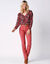 Pantalon droit gainant - grande stature entrej. 78 cm (terracotta)