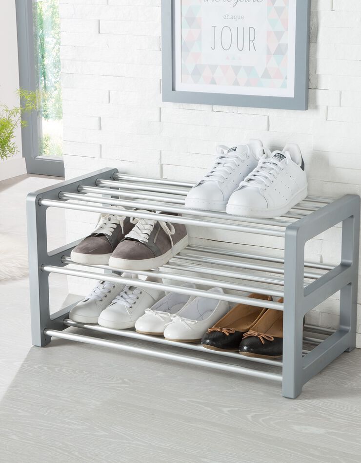 Etagère range-chaussures (argenté) Etagère range-chaussures (argenté)