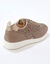 Baskets lacées spécial pieds sensibles en tissu extensible - irisé (sable)