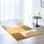 Tapis décoratif motif géométrique (moutarde)
