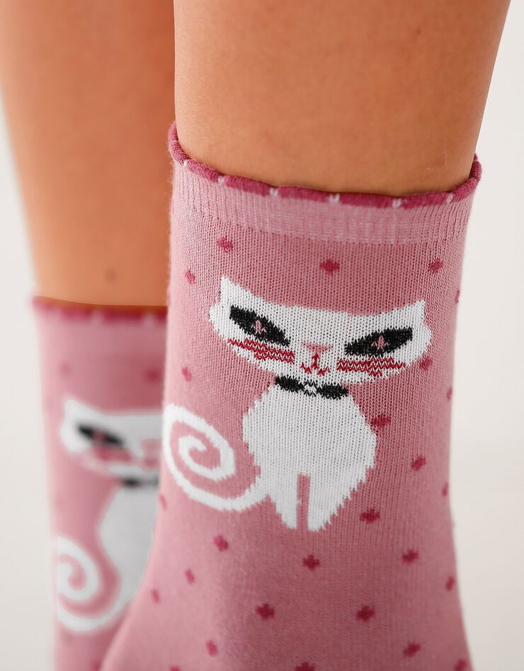 Chaussette fantaisie - lot de 3 paires (lot rose)