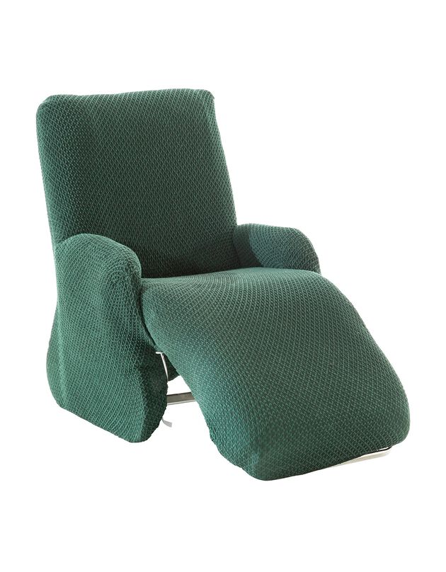 Housse texturée bi-extensible spéciale fauteuil relax (vert)