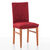 Housse intégrale extensible motif jacquard "serpentins" spéciale chaise (rouge)
