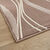 Tapis d&eacute;coratif motif vagues (taupe)