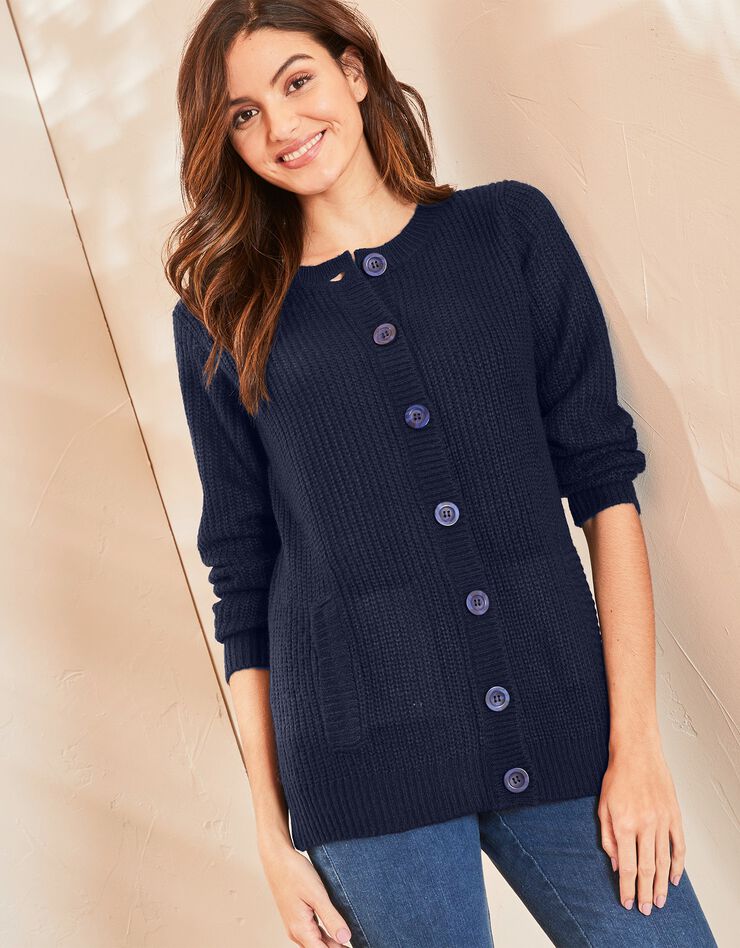 Gilet maille anglaise (marine) Gilet maille anglaise (marine)