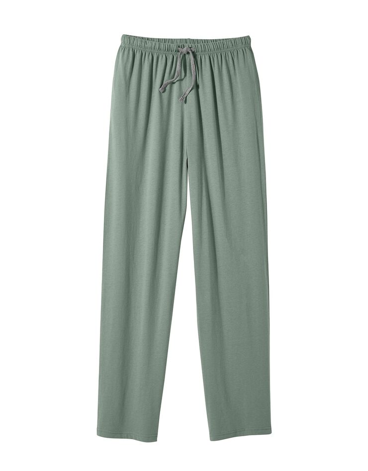 Pantalon pyjama uni vert (vert)