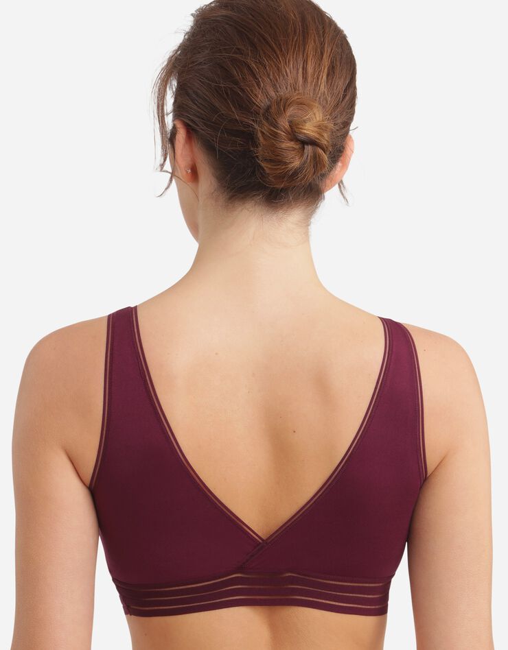Soutien-gorge microfibre forme triangle "Oh my DIM®" - sans armatures (violet) Soutien-gorge microfibre forme triangle "Oh my DIM®" - sans armatures (violet)