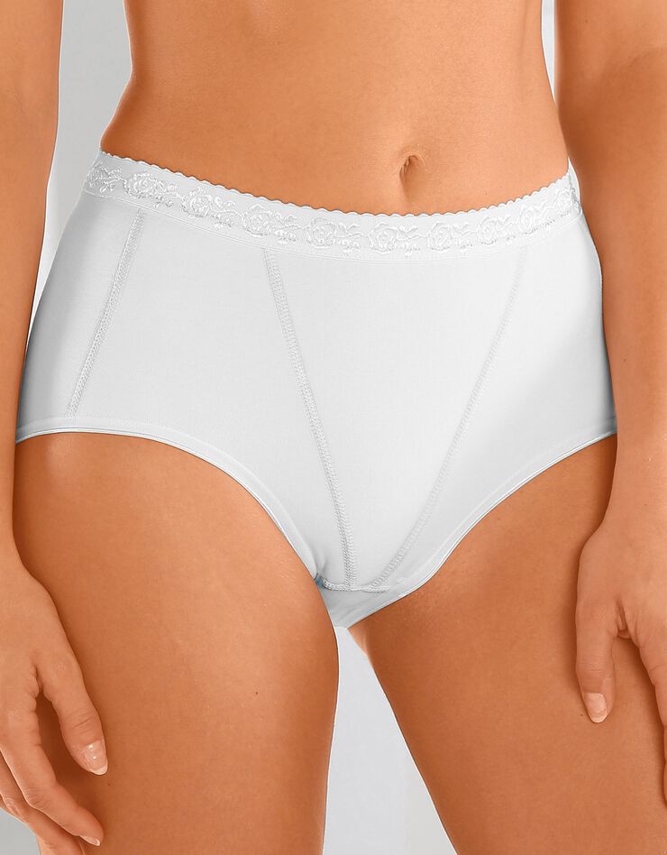 Culotte maxi effet ventre plat - lot de 3 (3 blanc) Culotte maxi effet ventre plat - lot de 3 (3 blanc)