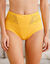 Gainette microfibre et guipure Rima - lot de 2 (jaune)