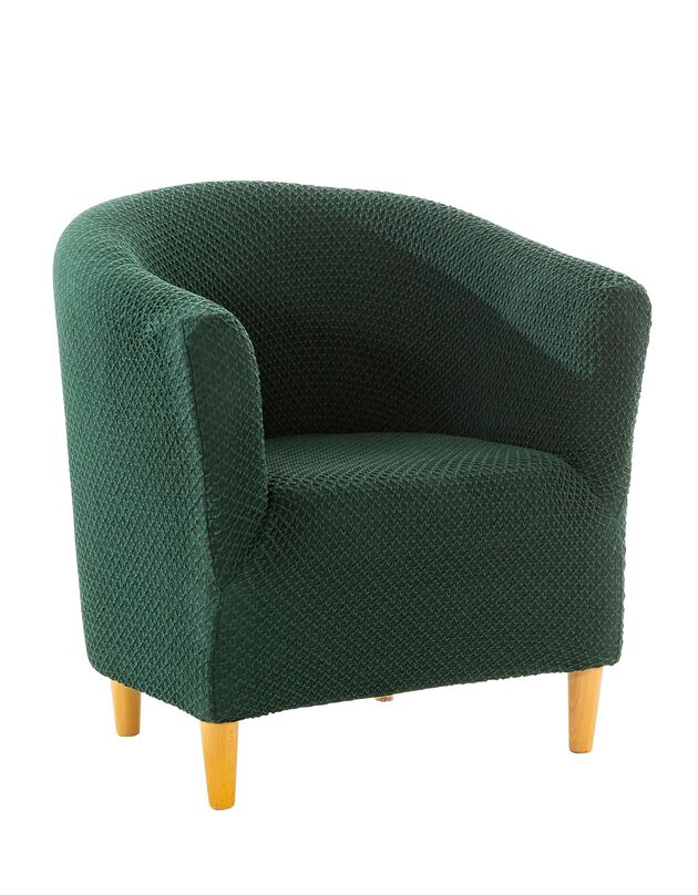 Housse texturée bi-extensible spéciale fauteuil cabriolet (vert)