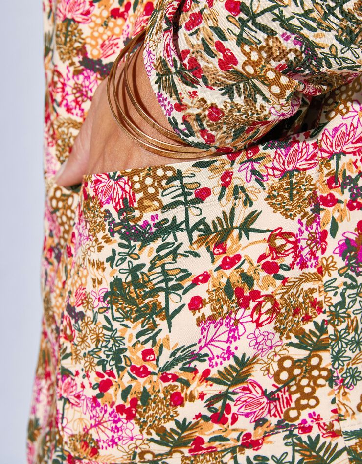 Veste fluide imprimée (havane) Veste fluide imprimée (havane)