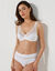 Culotte haute microfibre et tulle plumetis effet seconde peau Paia - lot de 2 (blanc)