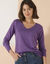 Pull col V (parme)