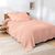 Couverture climatisante nid d'abeille 350 g/m&sup2; (rose poudr&eacute;)