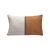 Coussin rectangulaire bicolore  (écru / miel)