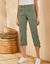 Pantacourt ceinture maille (kaki)