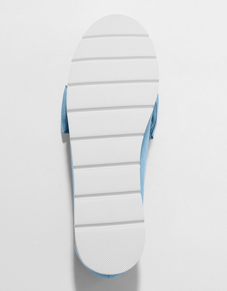Mocassin noeud à semelle compensée (bleu) Mocassin noeud à semelle compensée (bleu)