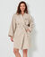 Peignoir court mixte uni col kimono, &agrave; personnaliser - &eacute;ponge bouclette 380 g/m&sup2; (sable)
