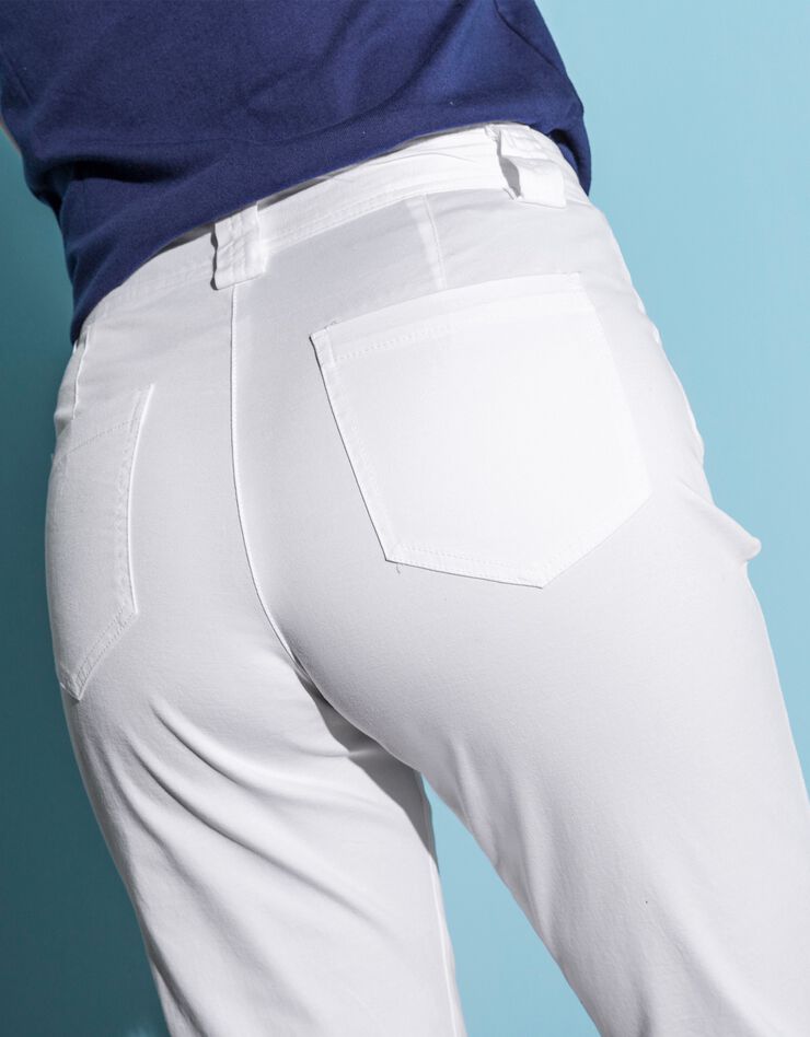Pantacourt droit stretch (blanc) Pantacourt droit stretch (blanc)