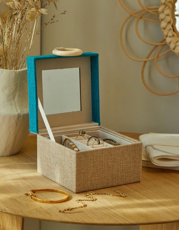 Boîte à bijoux. (bois/vert)