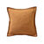 Coussin uni coton texturé (caramel)