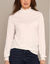 T-shirt col montant manches smock&eacute;es (&eacute;cru)