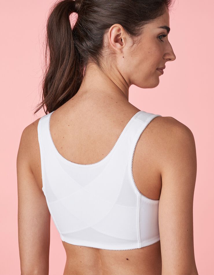 Soutien-gorge Posture Control ouverture devant - sans armatures (blanc)
