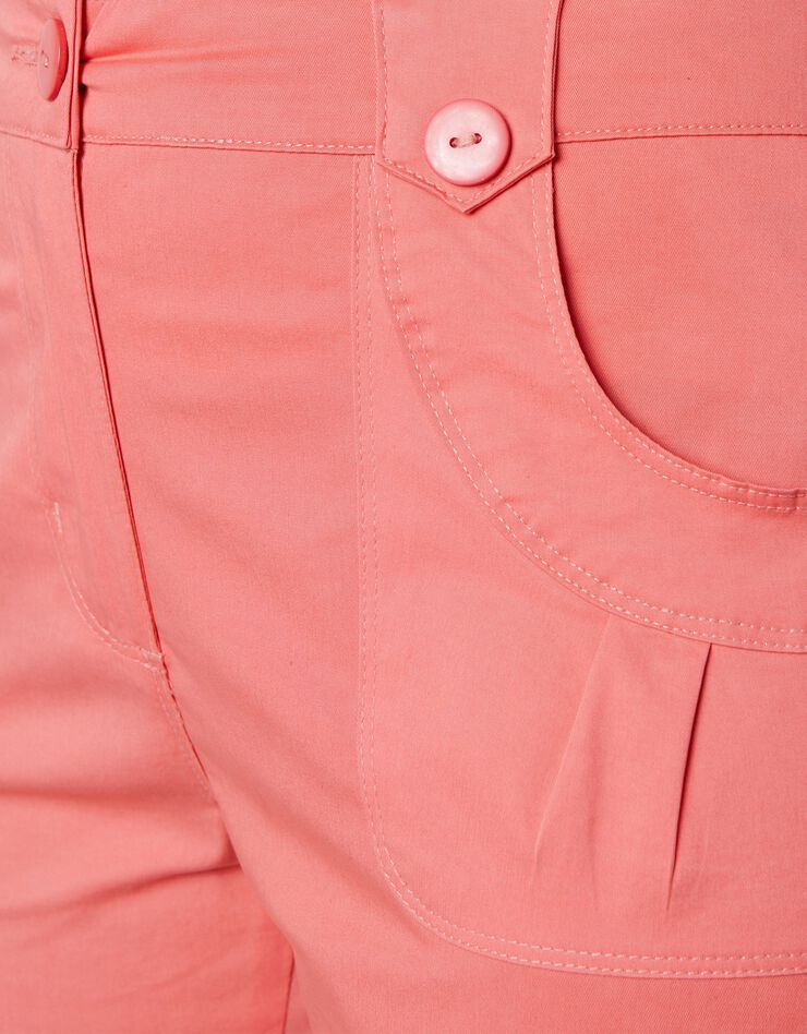 Pantacourt droit stretch (mandarine) Pantacourt droit stretch (mandarine)