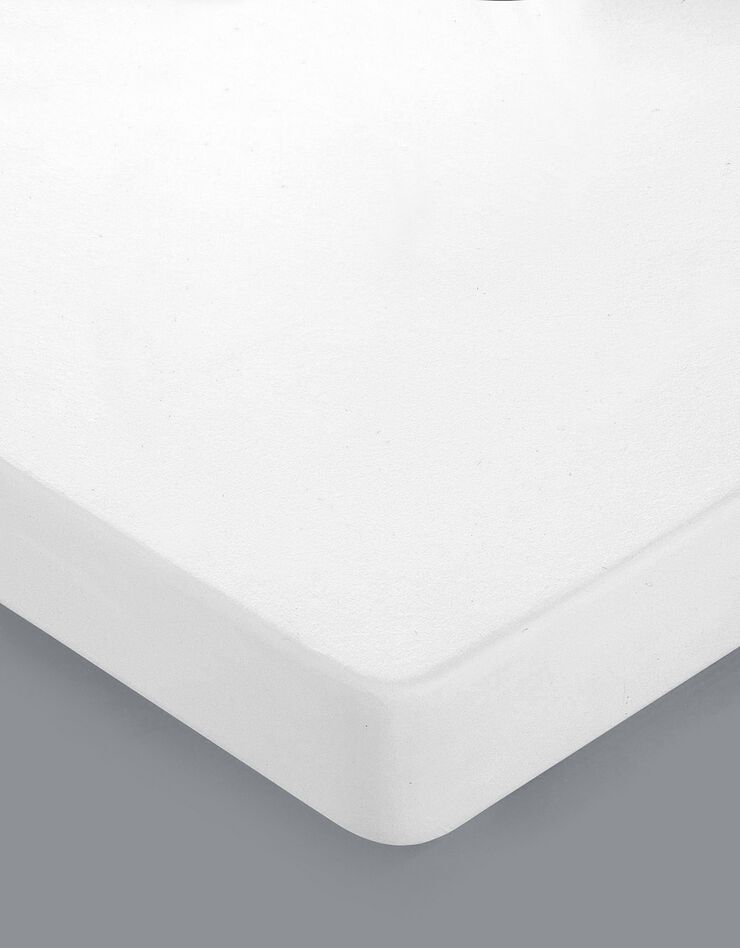 Protège matelas santé molleton housse 32 cm (blanc)