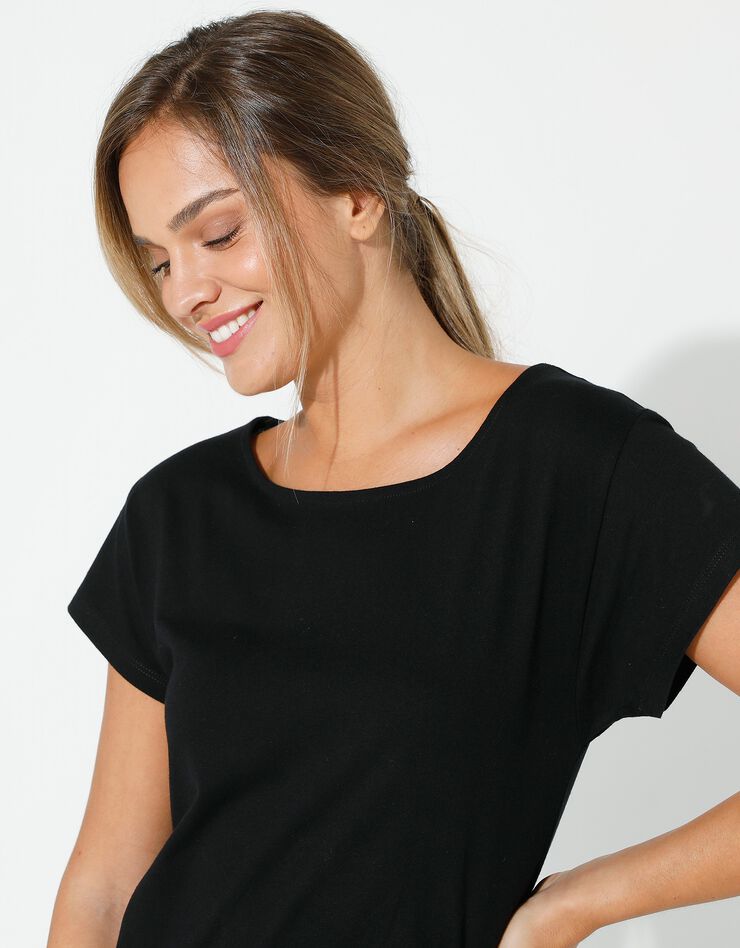 Tee-shirt manches courtes (noir) Tee-shirt manches courtes (noir)
