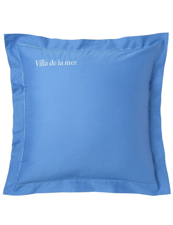 Taie d'oreiller coton, personnalisable  (bleu oc&eacute;an)