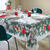 Nappe antitache imprim&eacute; couronne de No&euml;l (vert / rouge)