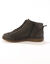 Boots détente lacées et zippées en cuir  (noir)