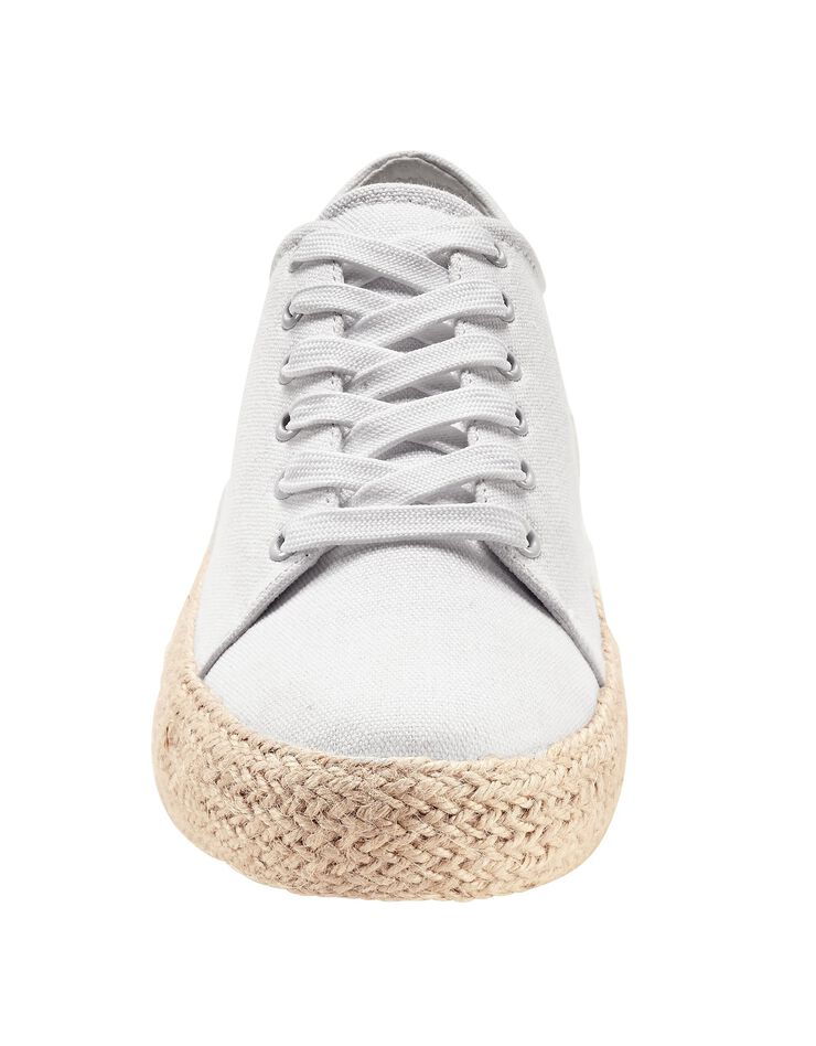 Tennis compensées semelle corde (blanc) Tennis compensées semelle corde (blanc)