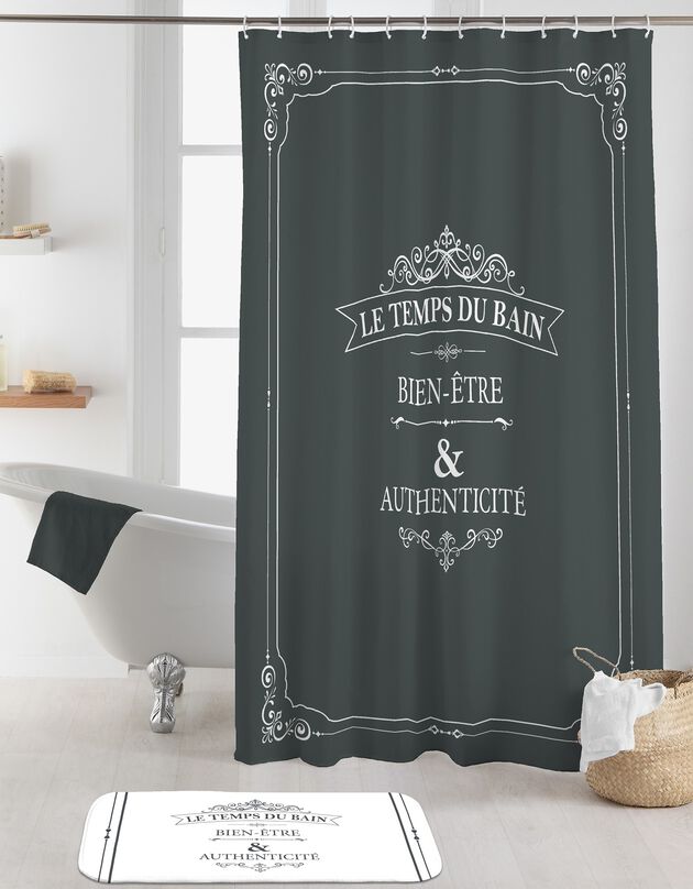 Rideau de douche imprimé Vintage (imprimé)