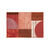 Tapis d&eacute;coratif motif g&eacute;om&eacute;trique (terracotta)
