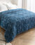 Couette coton imprimée Palmito 400 g/m² (bleu)