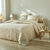 Linge de lit Alba imprimé pois - coton (beige)